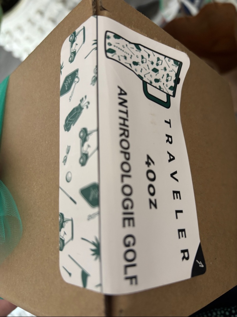 HydroJug Traveler 40oz pink/ green - Picture 3 of 3